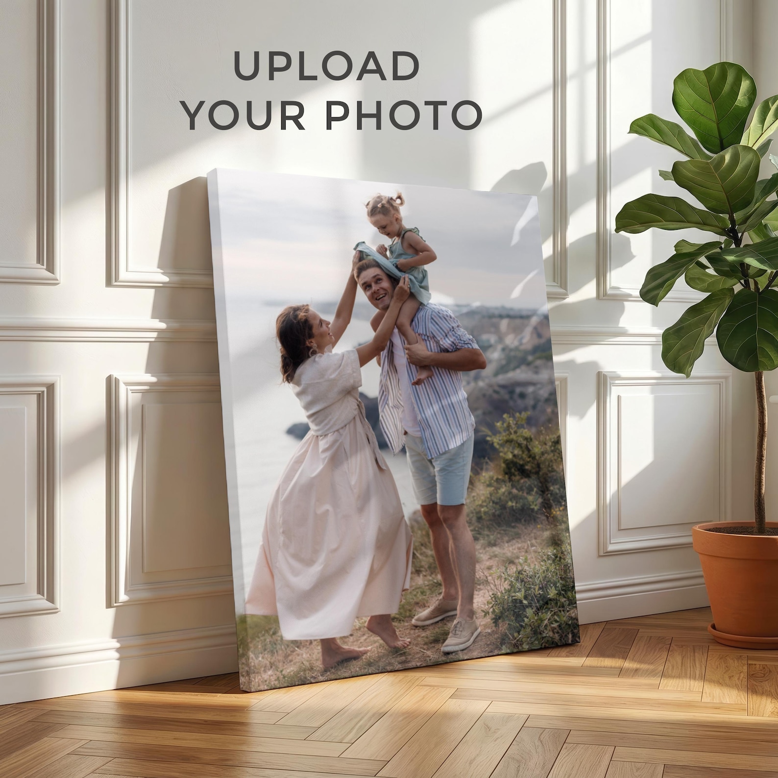 Pet Portrait Custom - Personalized Photo Canvas, Custom Family Wall