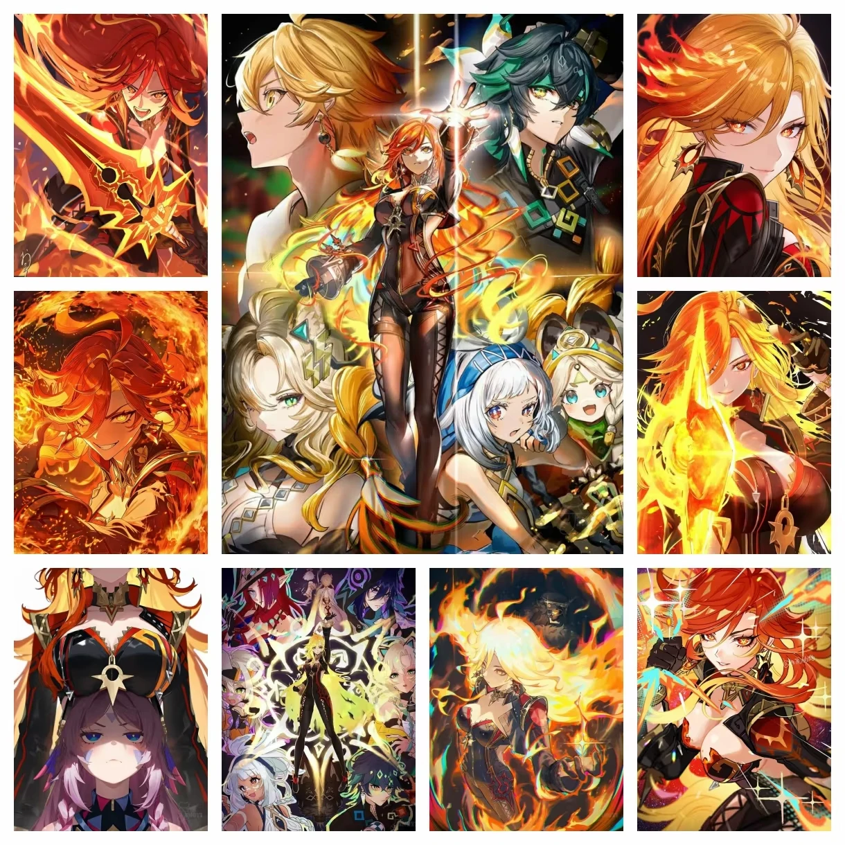 Photo Mosaic Print - 2026 New Game Genshin Impact God