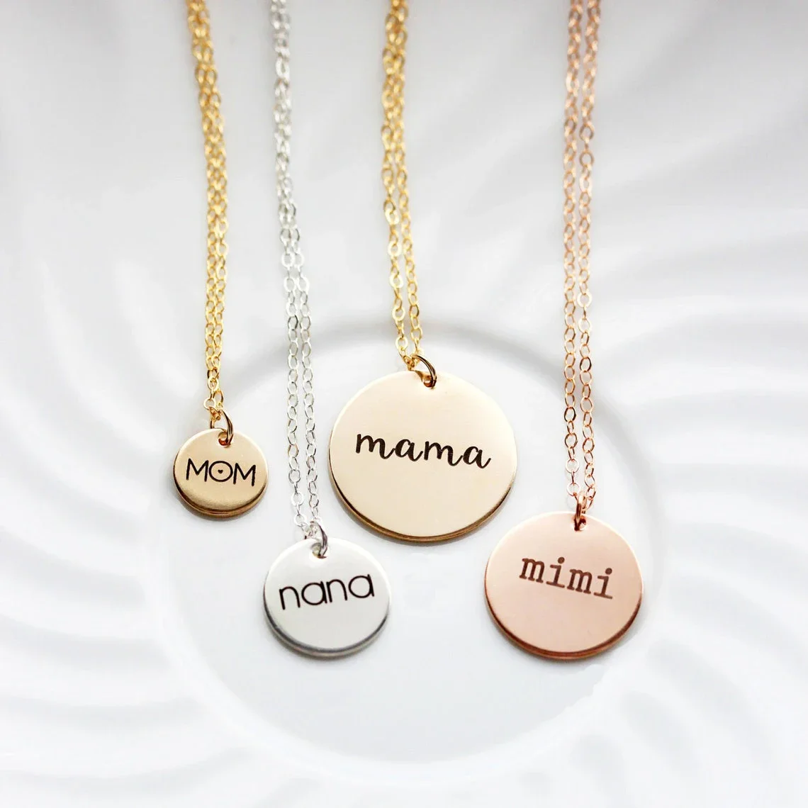 Custom Engraved Names Date Sta - Birth Flower Necklace ulasan dan harga
