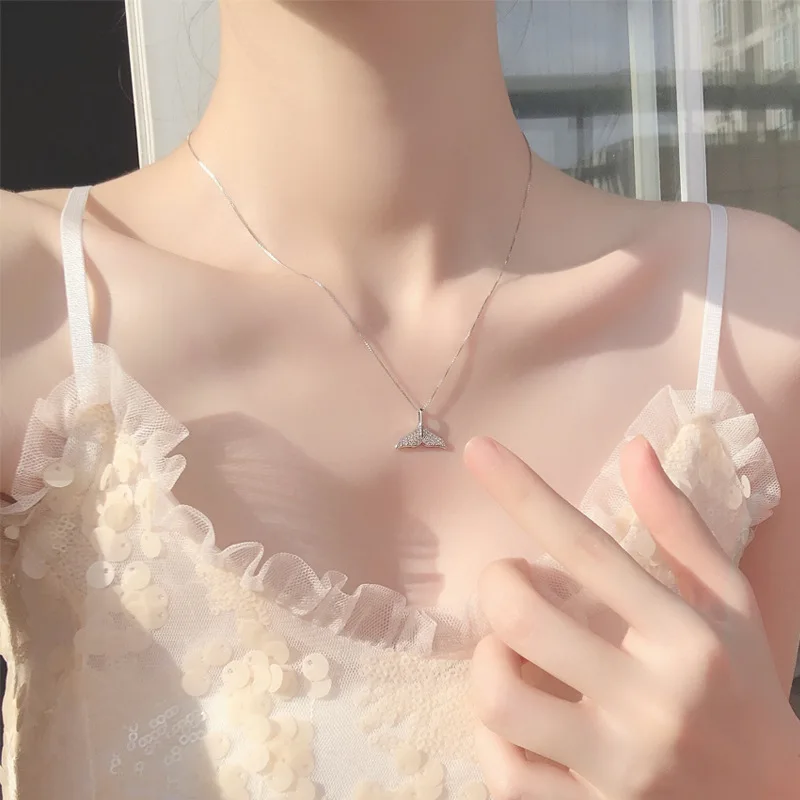 925 Sterling Silver Dolphin ta - Birth Flower Necklace ulasan dan harga