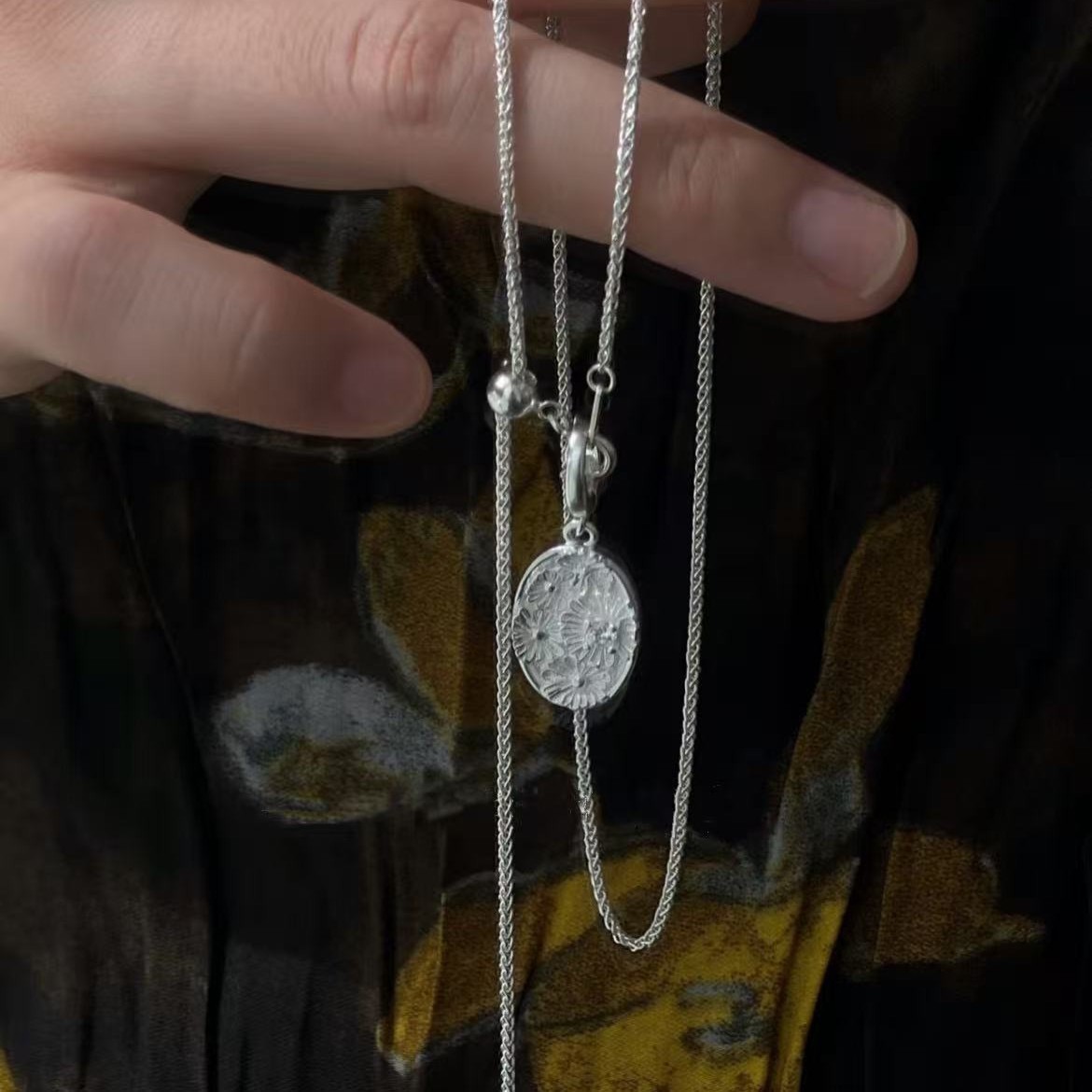 S925 Sterling Silver Necklaces - Birth Flower Necklace ulasan dan harga